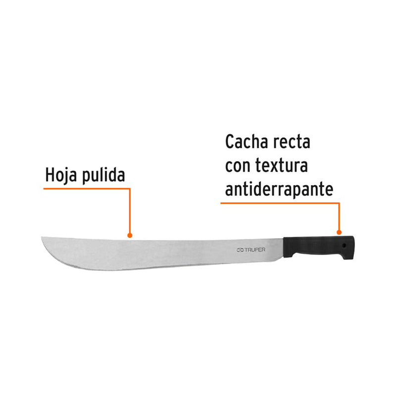Machete estándar 18" cacha negra