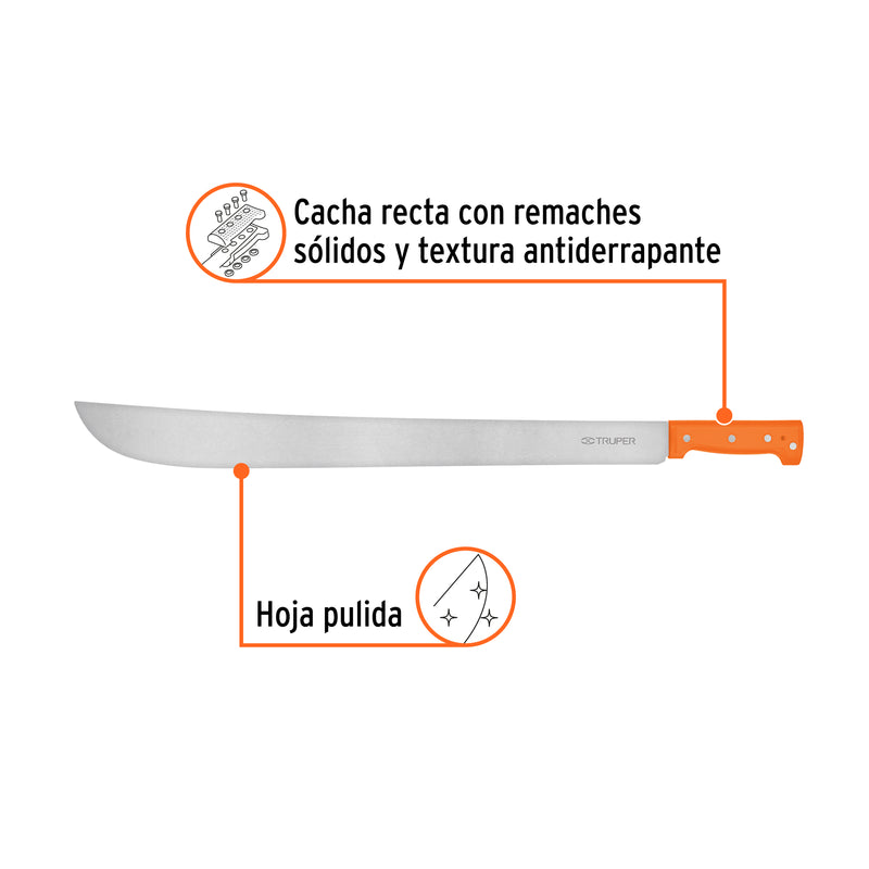 Machete estándar 24" cacha naranja