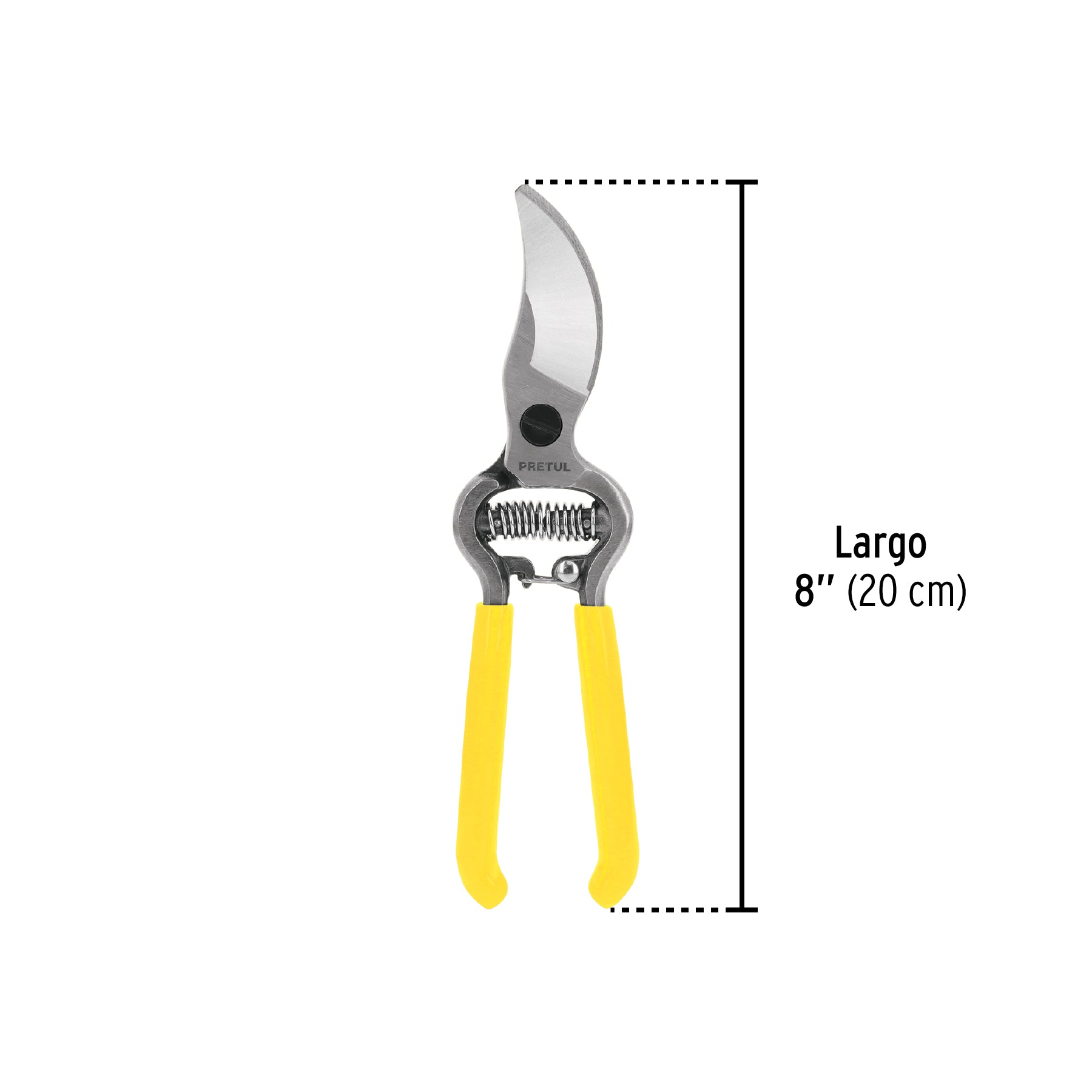 Tijera para poda, 8", forjada, Pretul