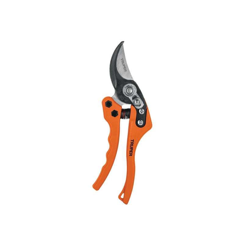 Tijera para poda 8", acero/nylon, cuchilla de paso