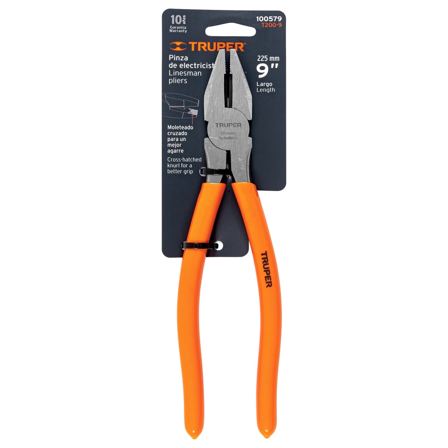 Pinza para electricista 9", mango vinil