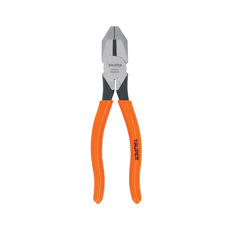 Pinza profesional para electricista 7", mango de vinil