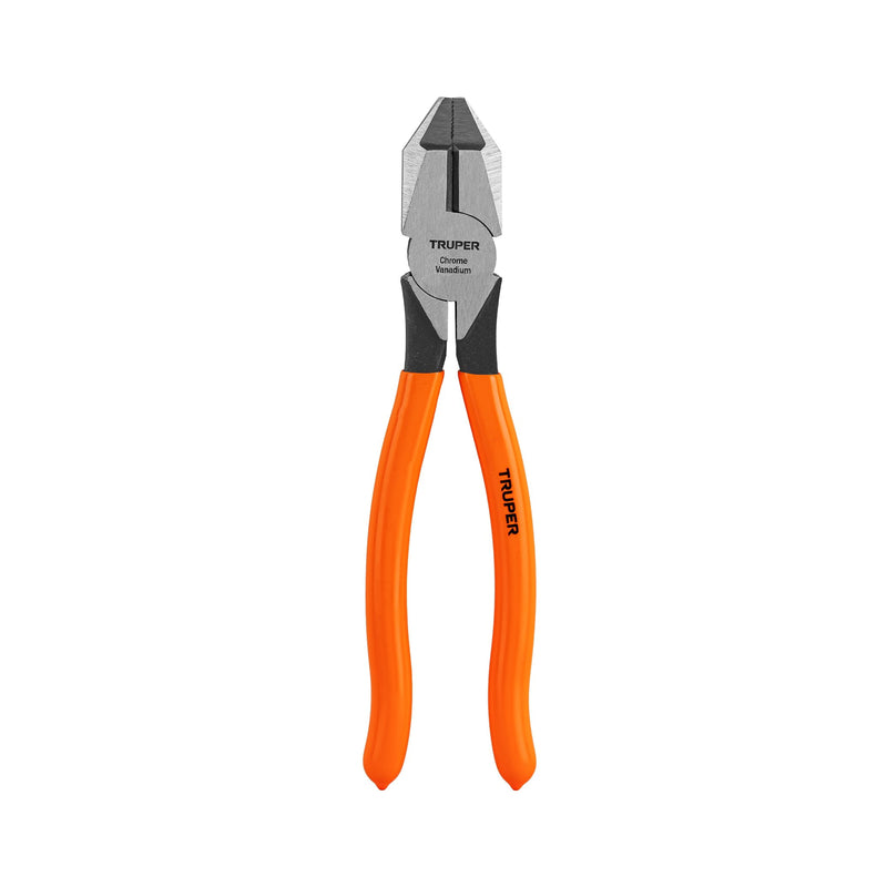 Pinza profesional para electricista 8", mango de vinil