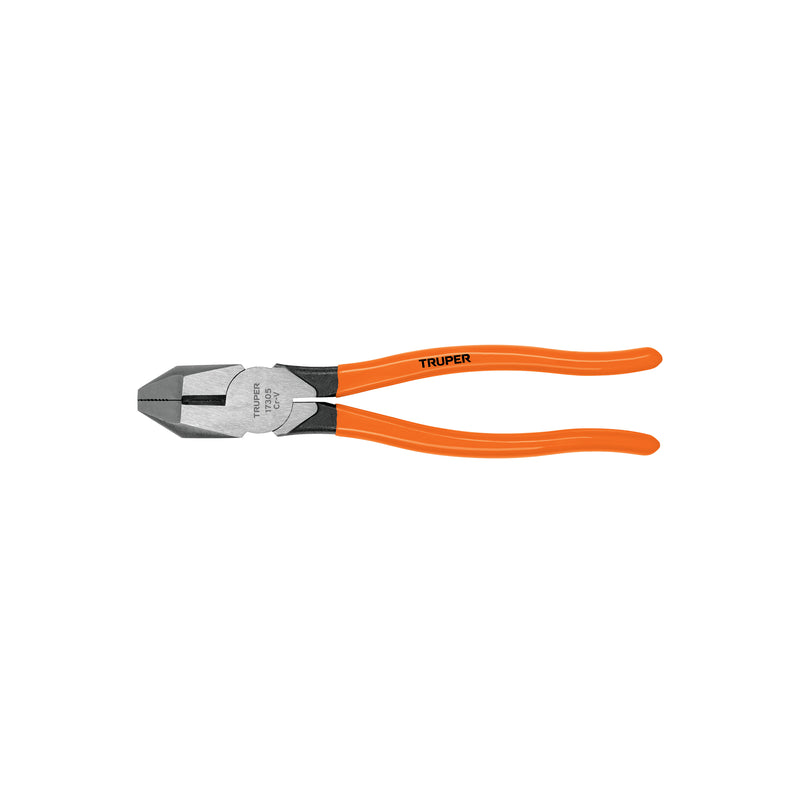 Pinza profesional para electricista 9', mango de PVC