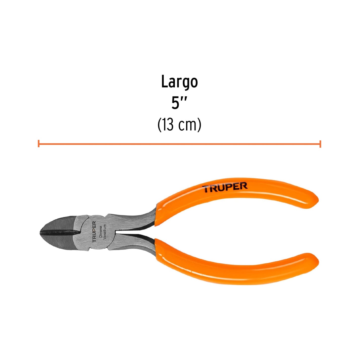 Pinza corte diagonal 5", mango de vinil