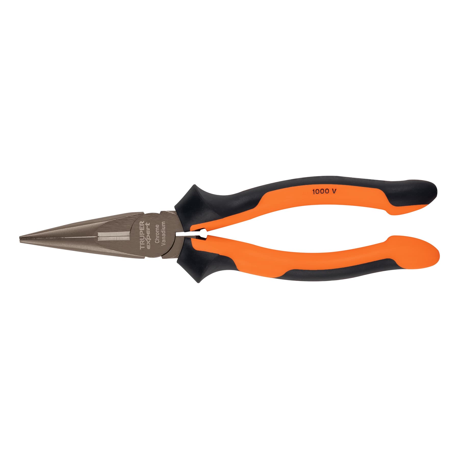 Pinza punta y corte 8", mango comfort grip