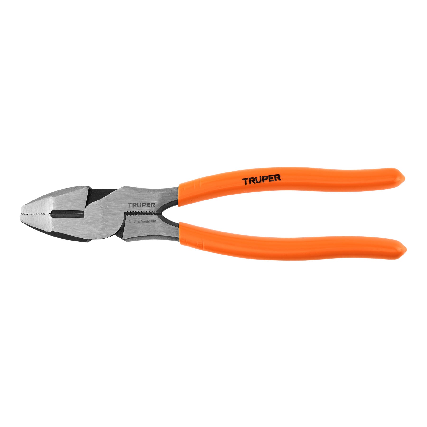 Pinza profesional p/electricista 8", alta palanca,mgo vinil
