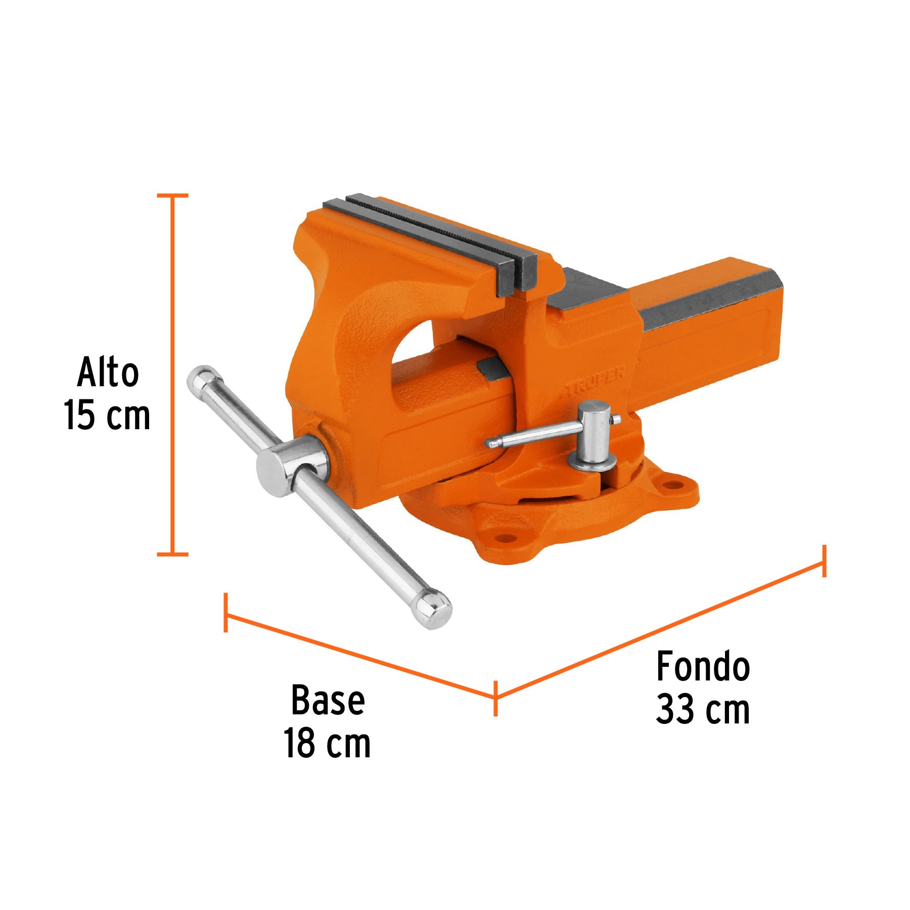 Tornillos de banco tipo Europeo, hierro nodular, 5"