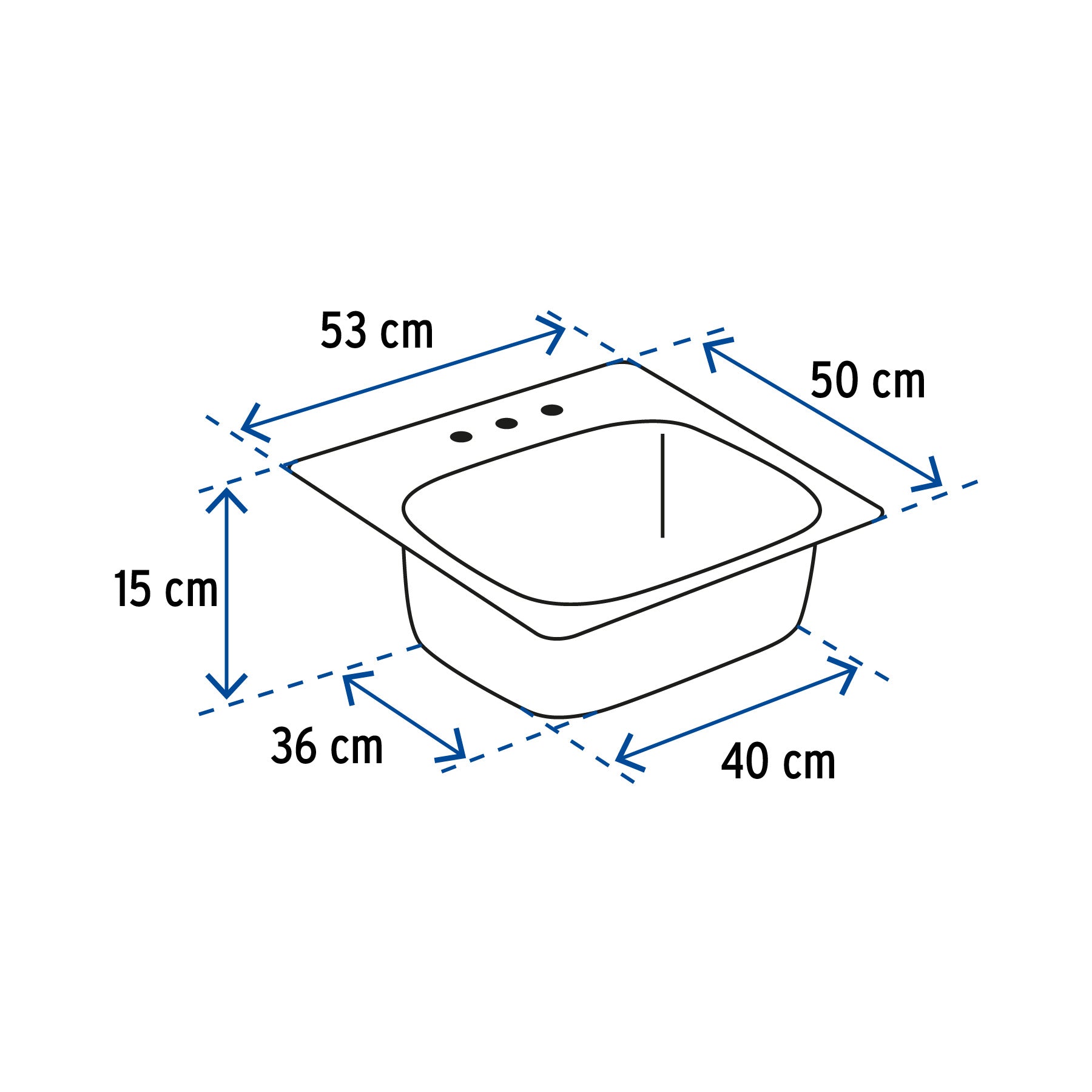 Tarja de empotrar 50.8 x 53.3 cm Basic
