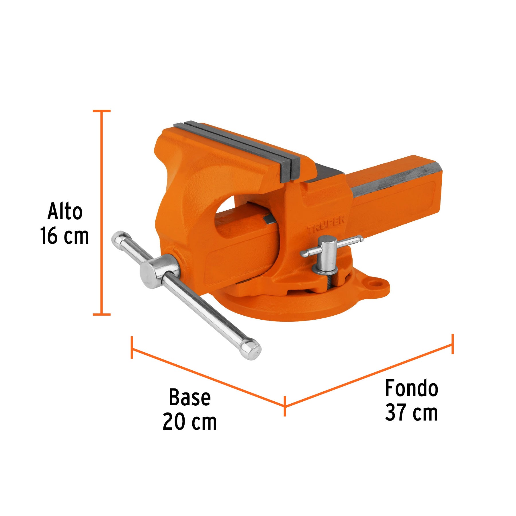 Tornillos de banco tipo Europeo, hierro nodular, 6"