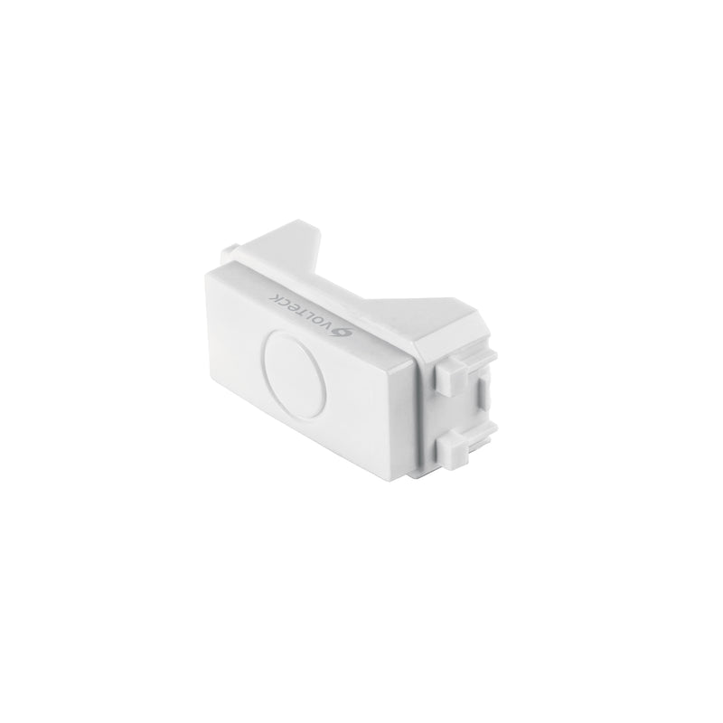 Módulo (tapón) ciego, línea Italiana, color blanco