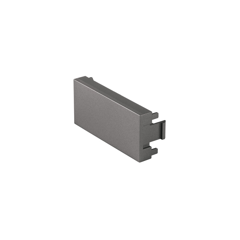 Tapón ciego acero inox de 1 módulo, línea Lisboa, Volteck