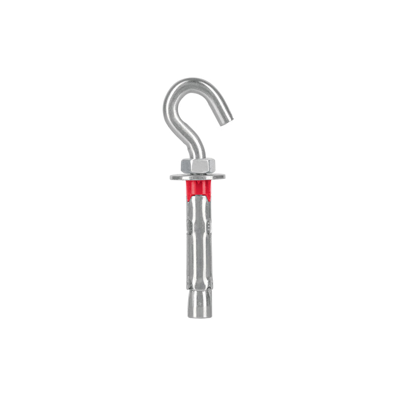 Taquete expansivo con armella abierta, 8X45 mm, bolsa 4 pzas