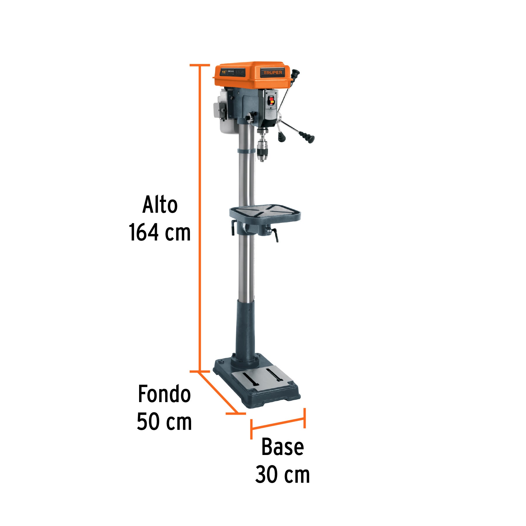 Taladro de piso 5/8 x 15"