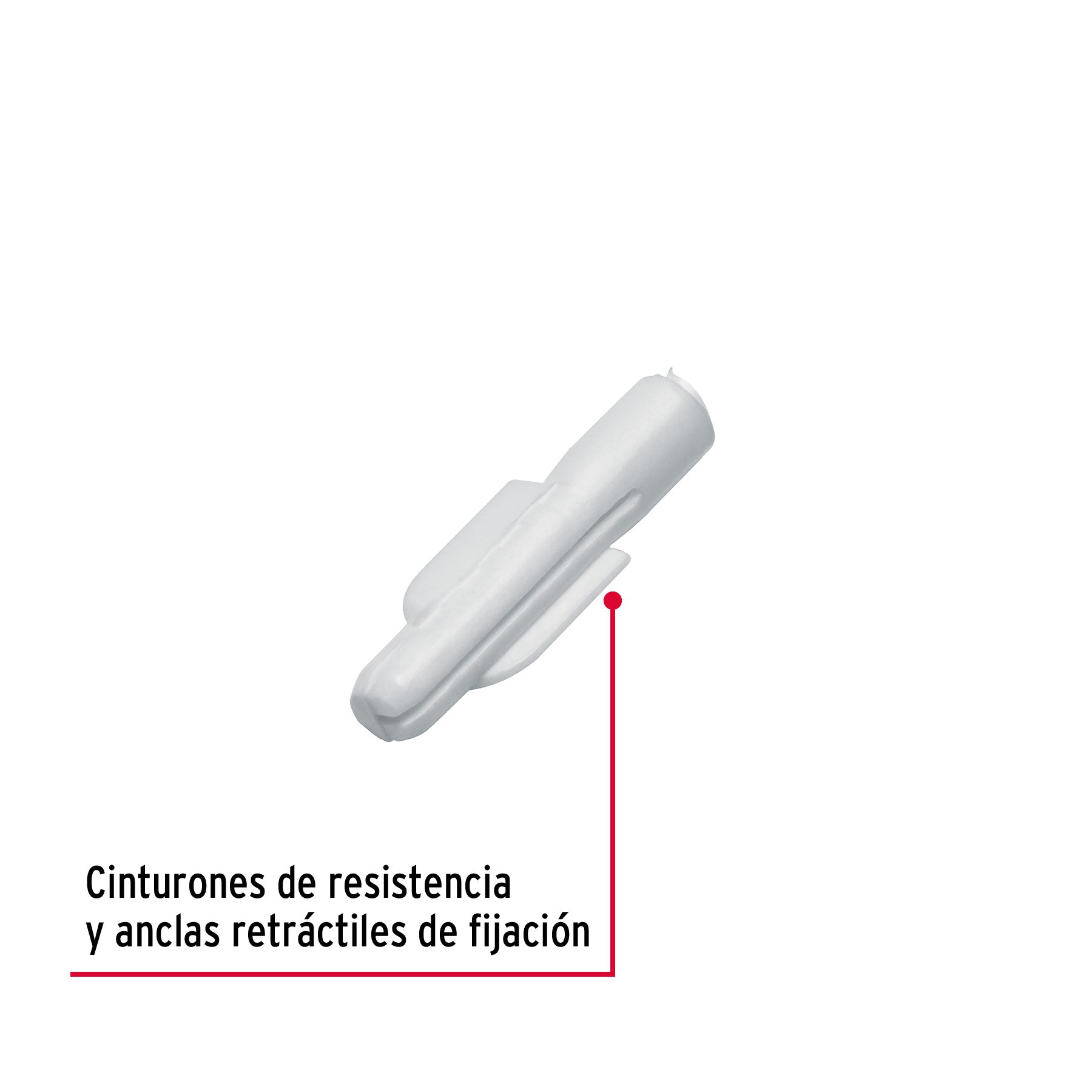 Taquete plástico de 3/16', 50 piezas
