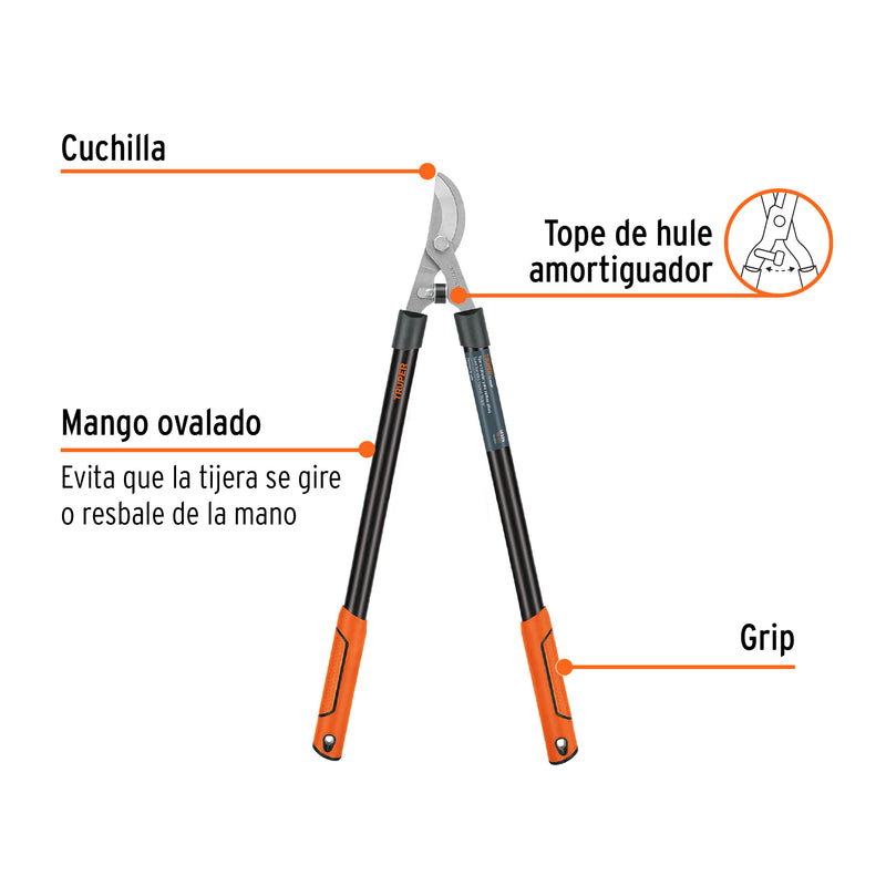 Tijera para ramas 21", mangos tubulares SUSTITUYE 18380