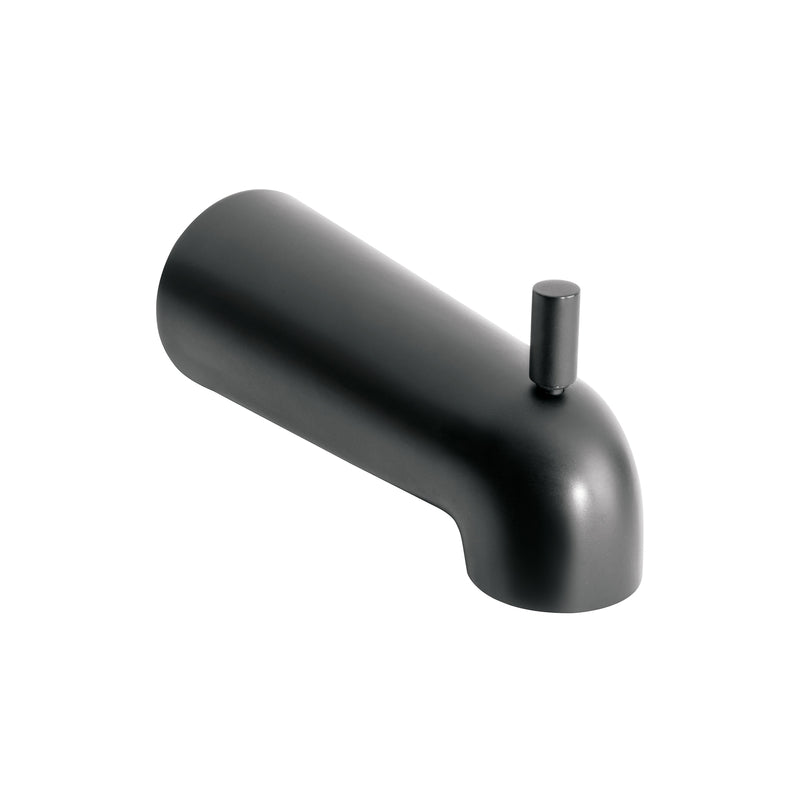 Salida de tina con desviador, negro, Foset Túbig