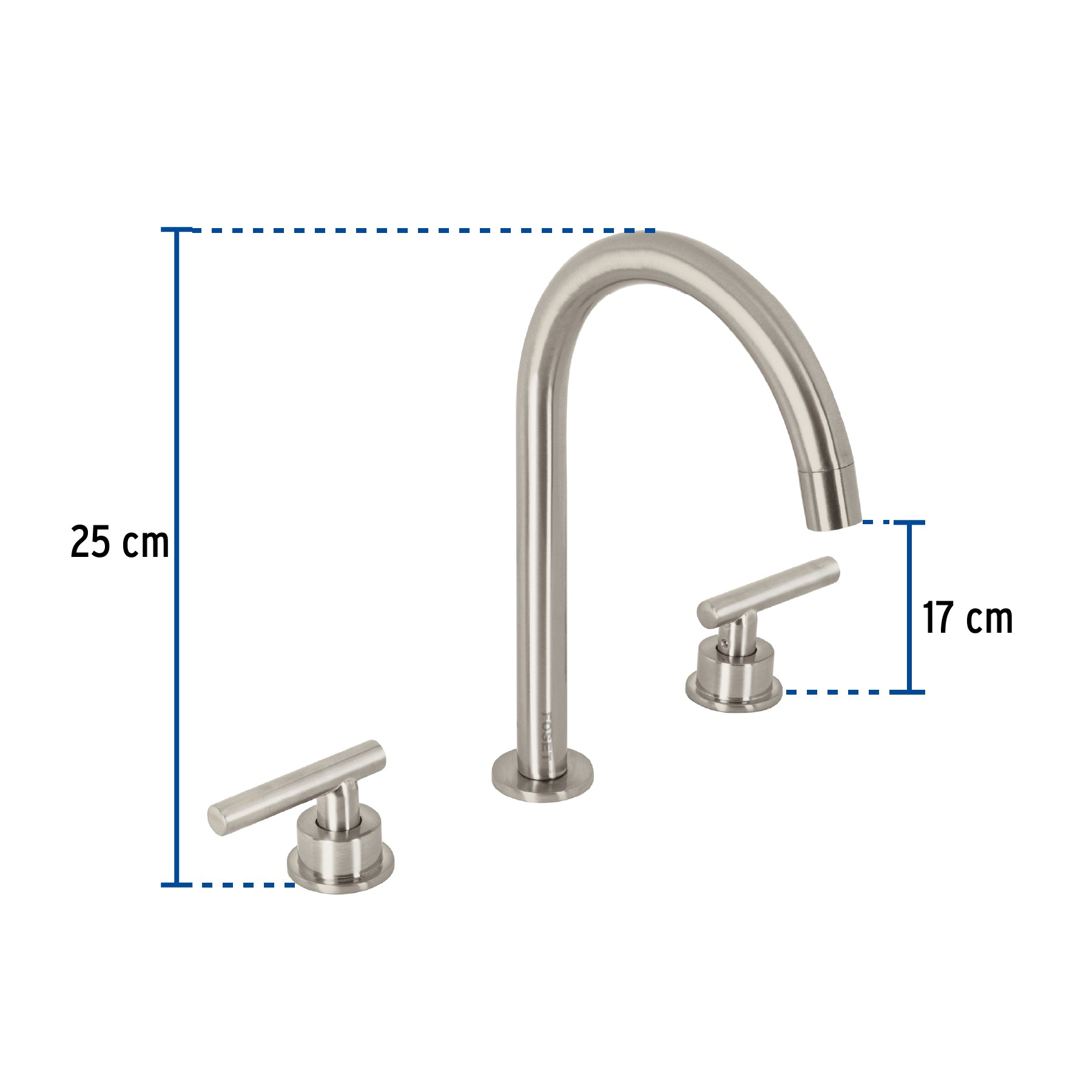 Mezcladora p/lavabo,taladros separados,palanca,satín,Tubig