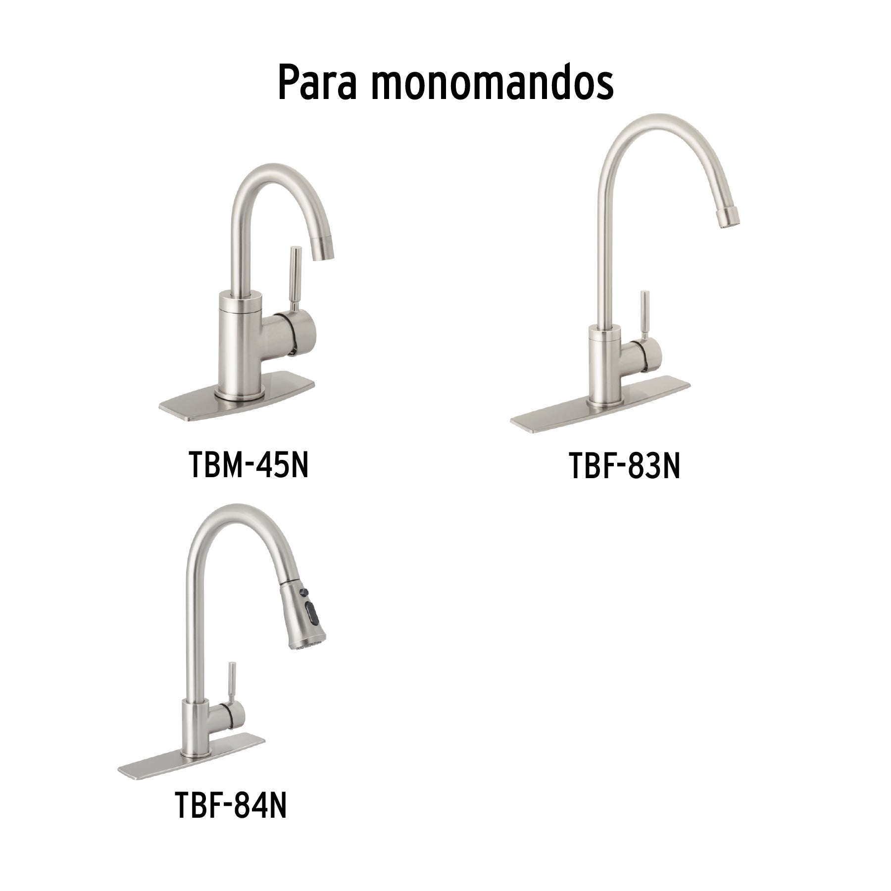 Maneral repuesto para monomando, satín, Foset
