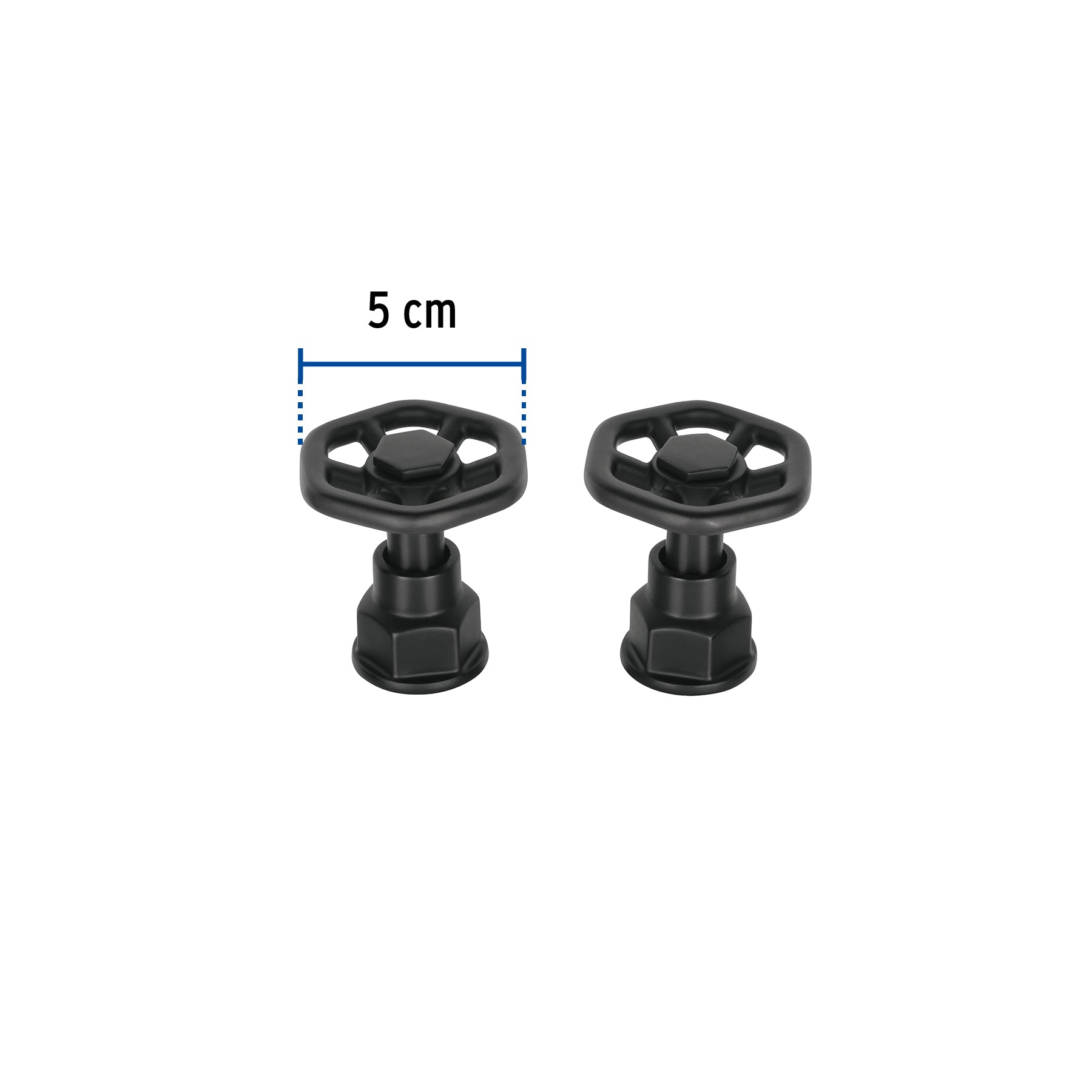 Juego de 2 manerales para mezcladora, volante, negro, Tubig