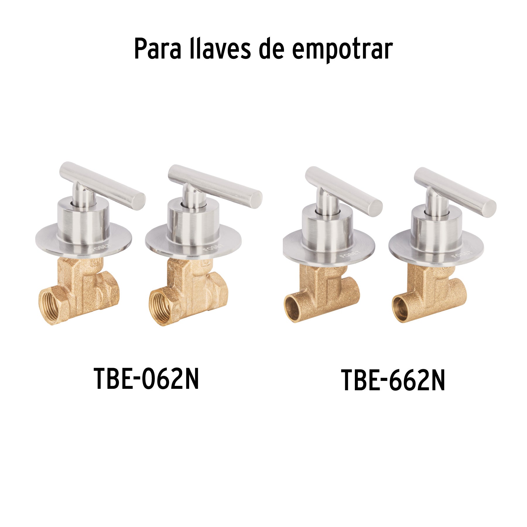 Juego de 2 manerales para regadera, palanca, satín, Tubig