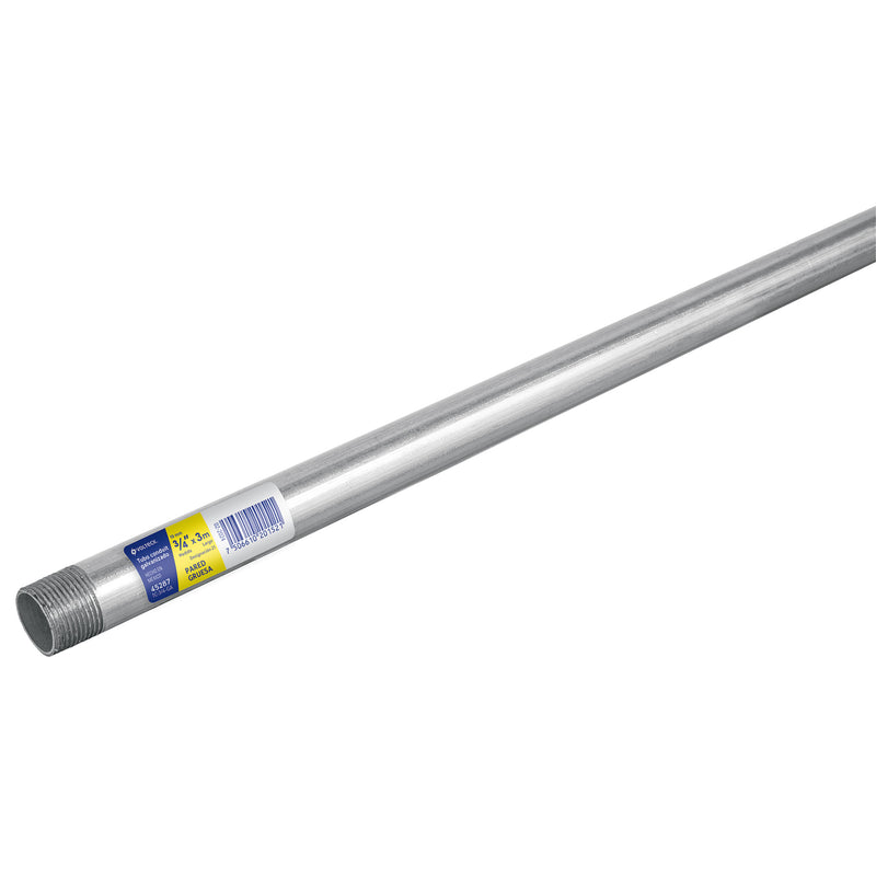 Tubo Conduit 3/4' galvanizado 3 m pared gruesa, et. Amarilla