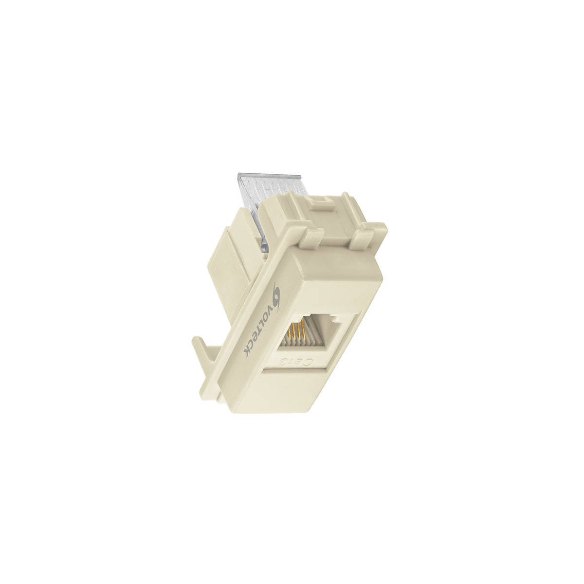 Toma de teléfono, línea Italiana, color marfil
