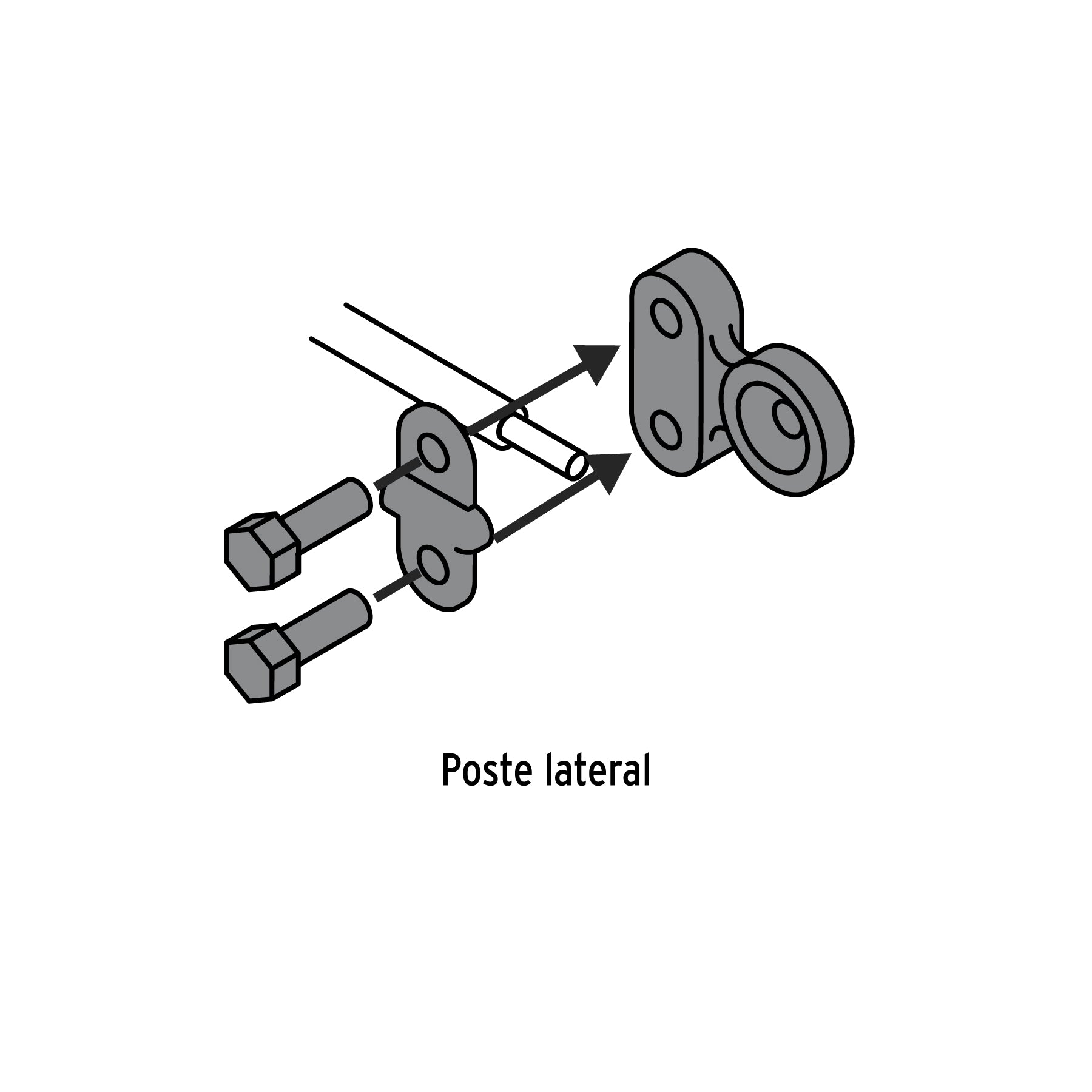 Terminal de plomo para batería, poste lateral, 2 piezas