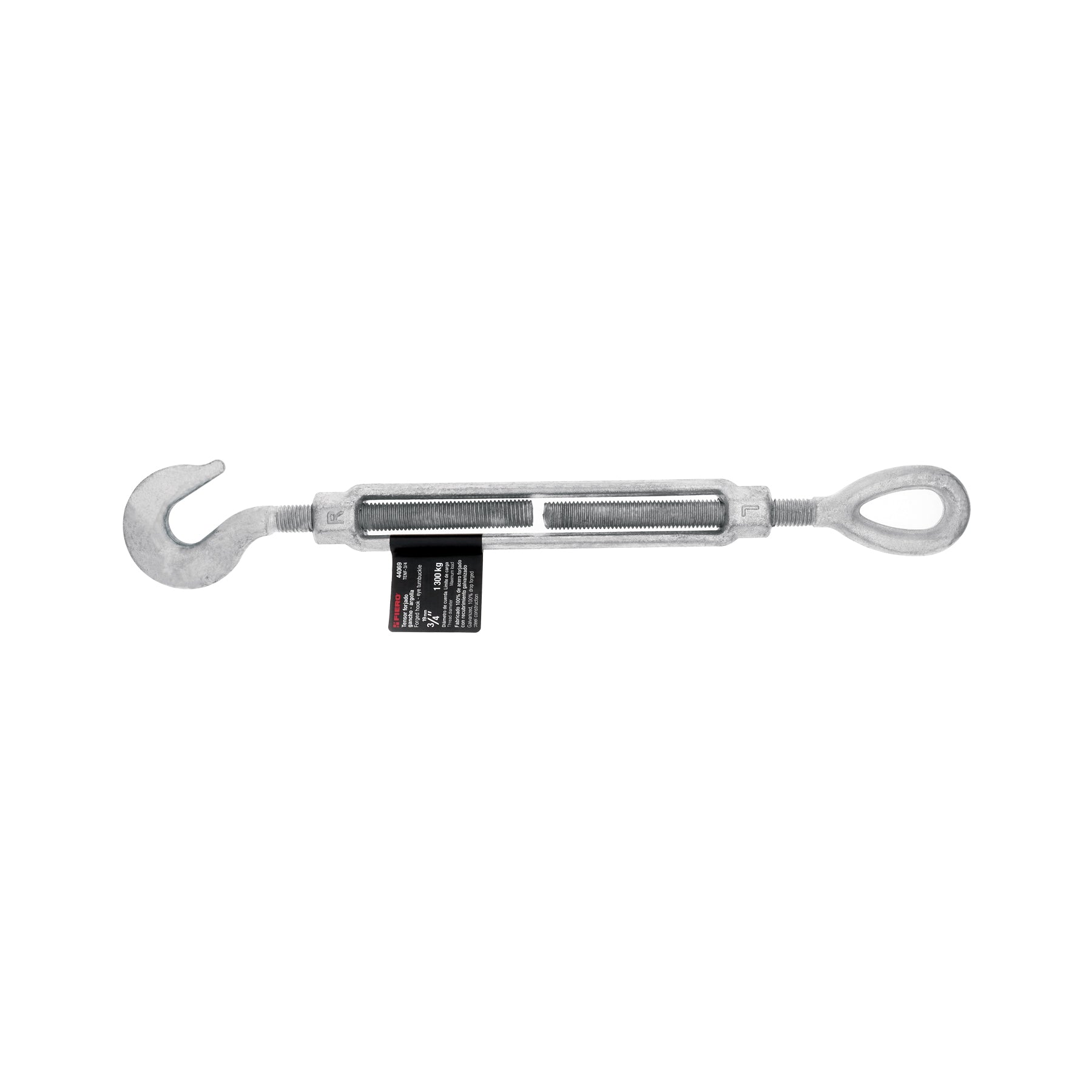 Tensor forjado,3/4",gancho-argolla