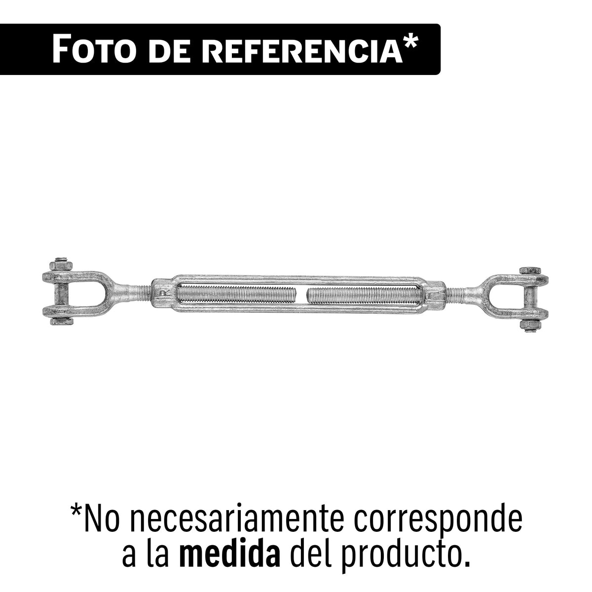 Tensor forjado 3/4' quijada - quijada, galvanizado, FIERO