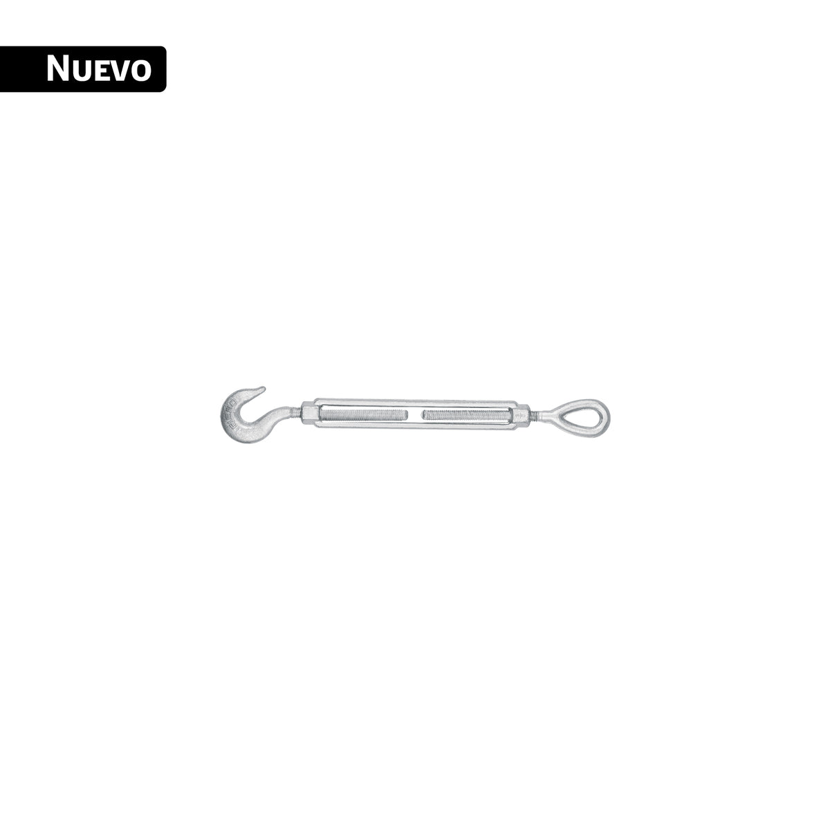 Tensor forjado 3/8 x 6' ojo - gancho, galvanizado, FIERO