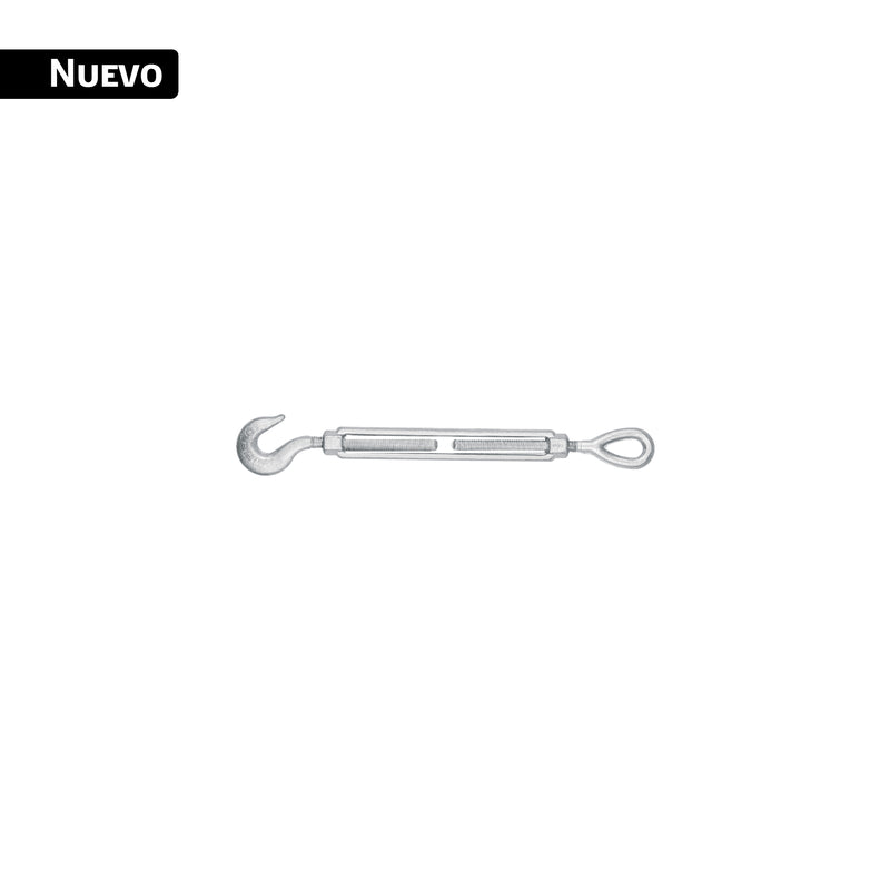 Tensor forjado 3/8 x 6' ojo - gancho, galvanizado, FIERO