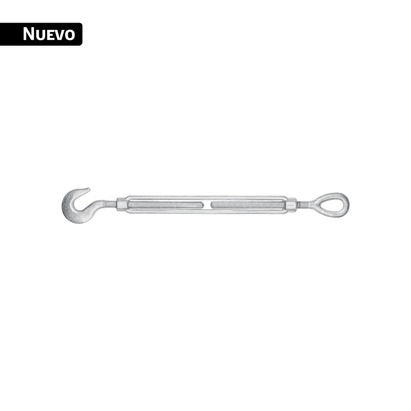 Tensor forjado 5/8 x 12' ojo - gancho, galvanizado, FIERO