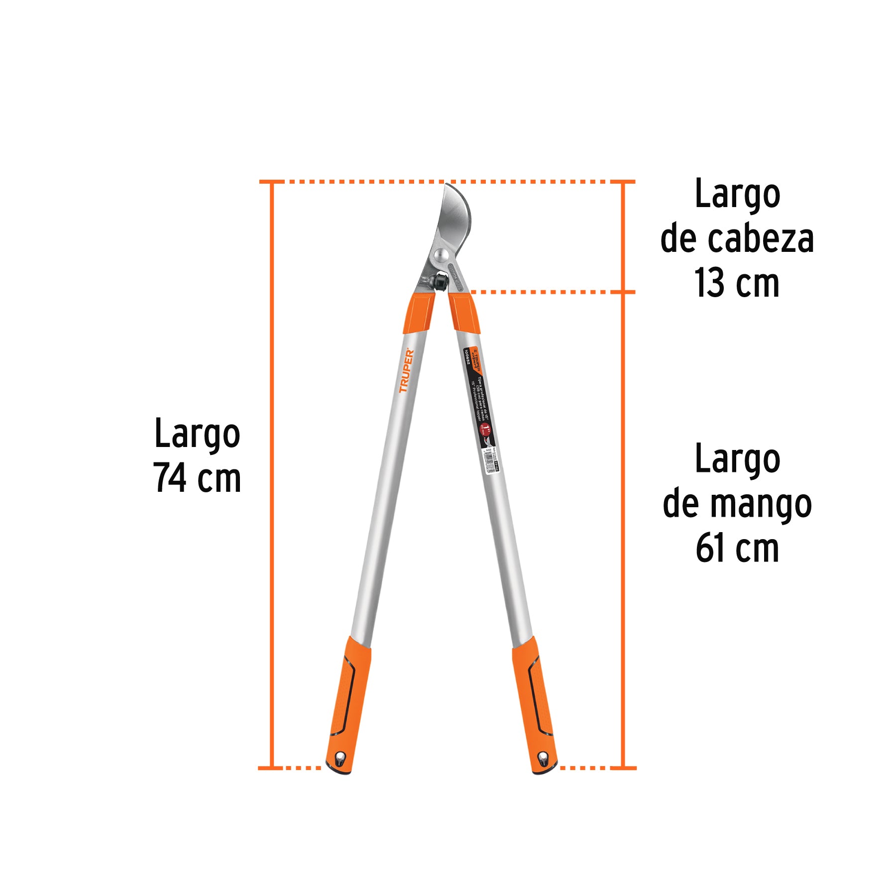 Tijera para ramas 21", mango madera, tipo California
