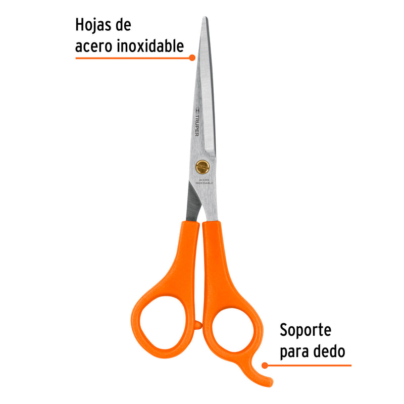 Tijera para estilista 6", de acero inoxidable