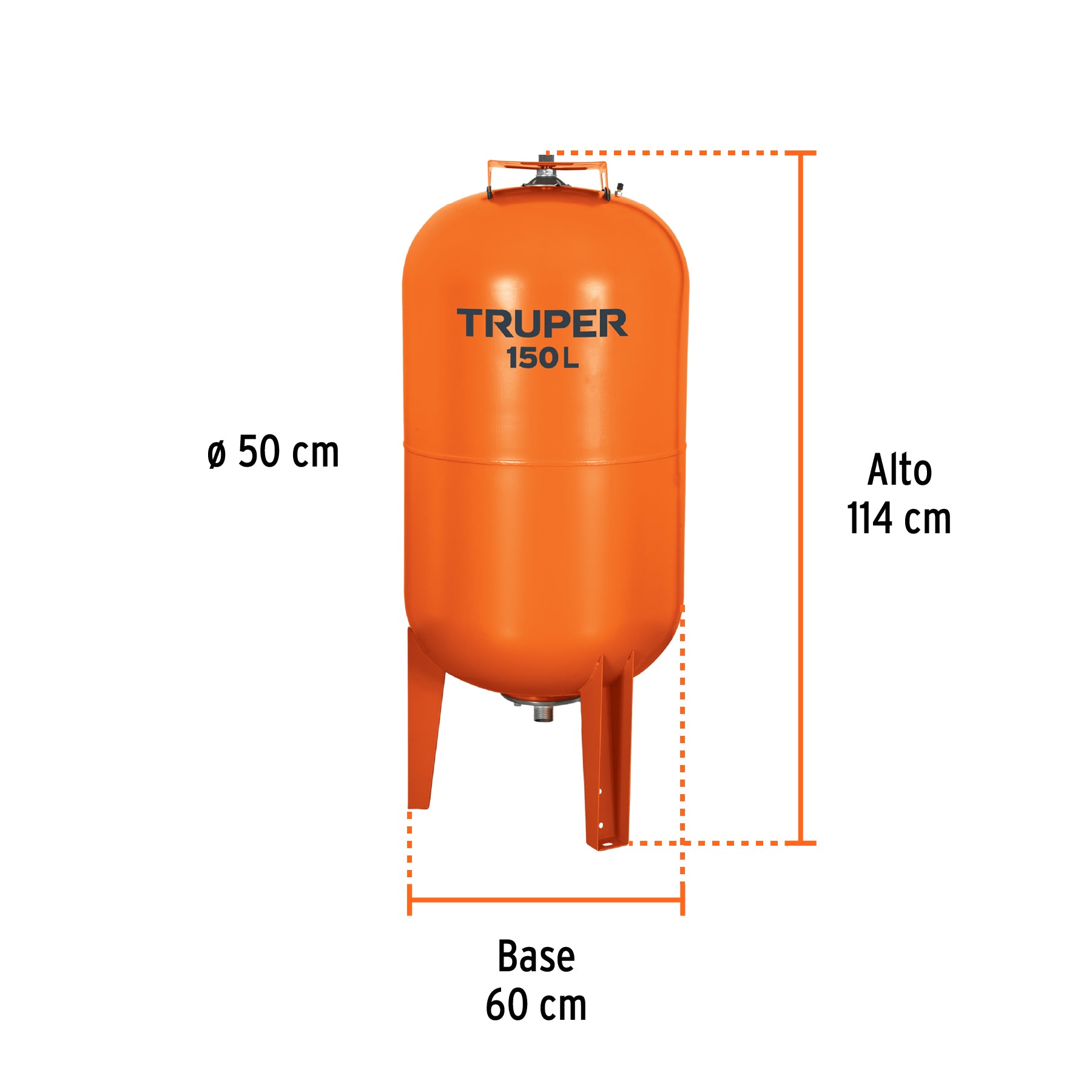 Tanque para bomba hidroneumática HIDR-1-1/2X150