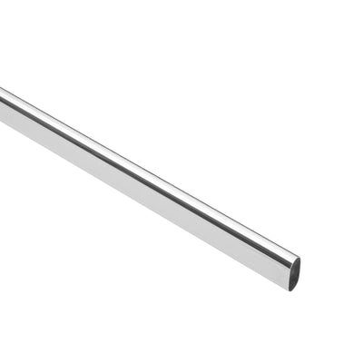 Tubo ovalado de 1.2 m en acero cromado para closet, Hermex