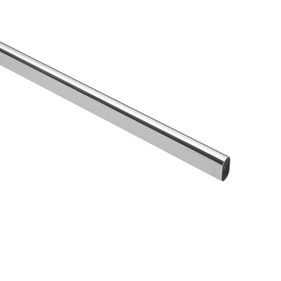 Tubo ovalado de 1.8 m en acero cromado para closet, Hermex