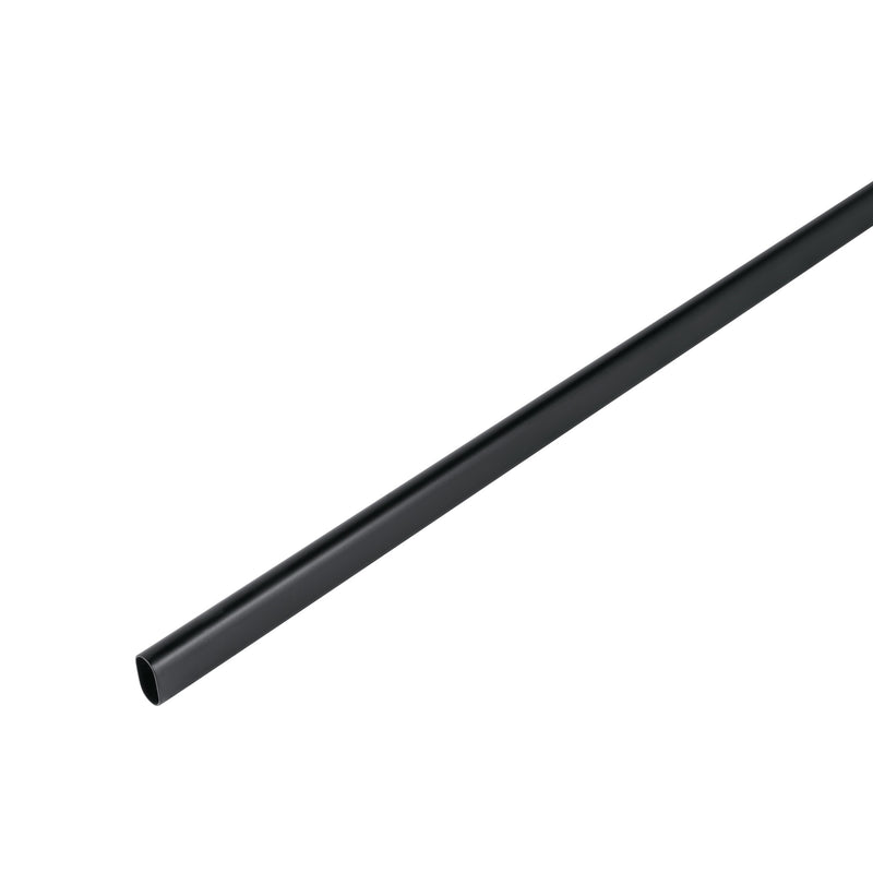 Tubo ovalado de 3.0 m negro para closet, Hermex