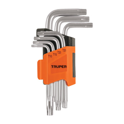 Juego de llaves torx, 7 piezas con organizador