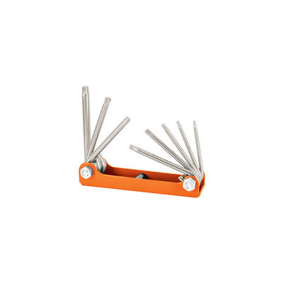 Juego de llaves Torx, 8 piezas, tipo navaja, cuerpo lámina