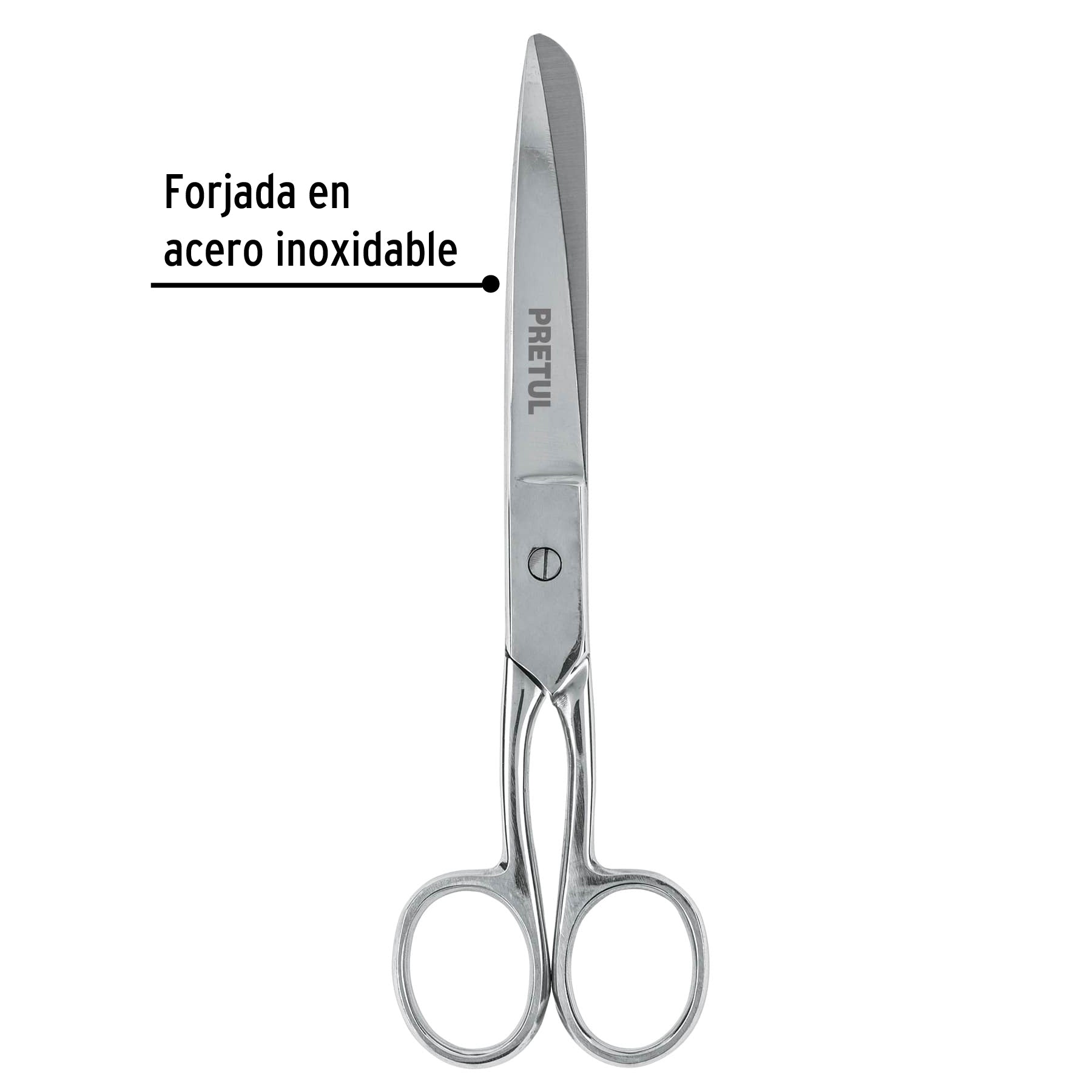 Tijera para costura y oficina  7", Pretul