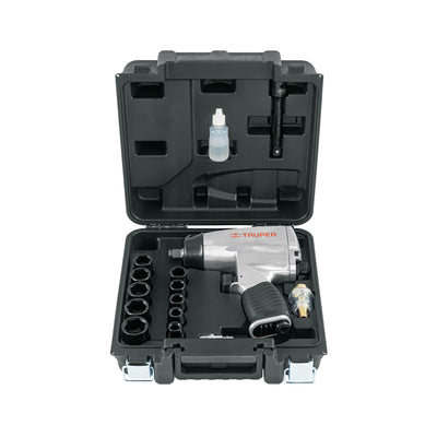 Llave neumática de impacto, 1/2", kit