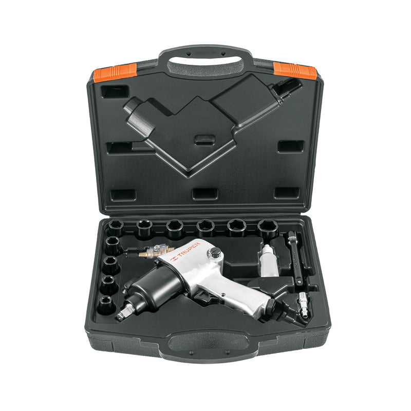 Llave neumática, industrial, 1/2", kit