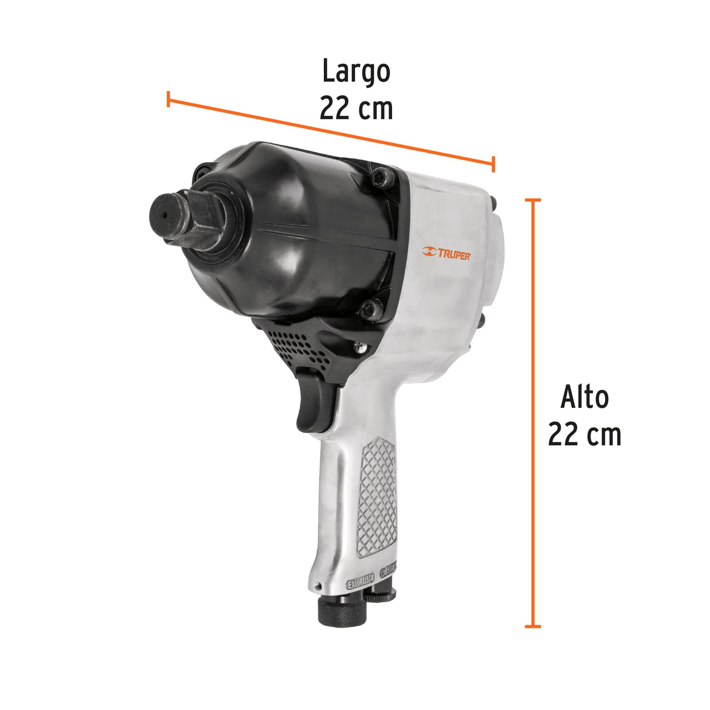 Llave neumática impacto, industrial,3/4"