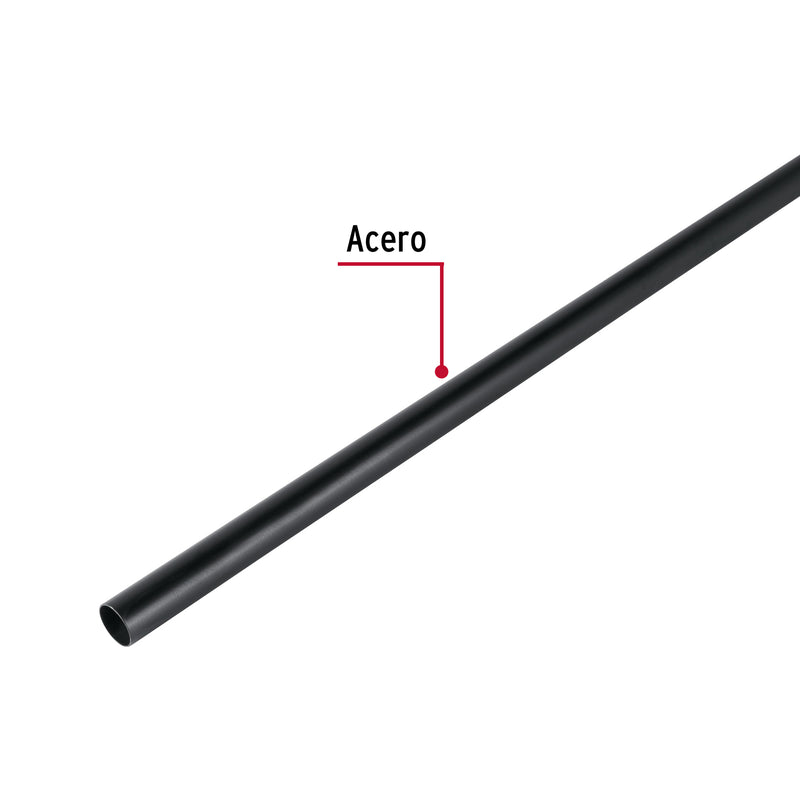 Tubo redondo de 3.0 m negro para closet, Hermex