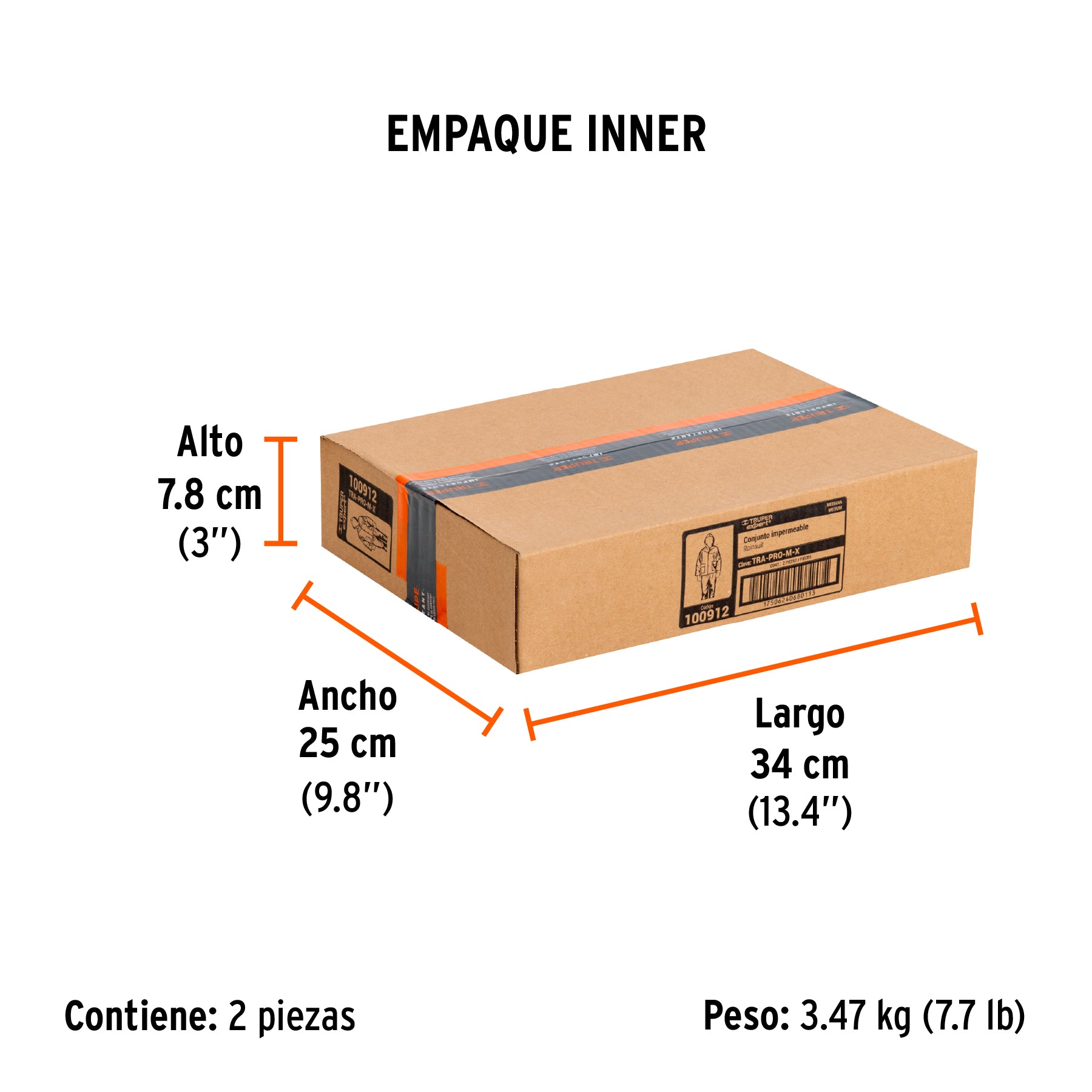 CONJUNTO IMPERMEABLE,PVC/poliéster/PVC,espesor 0.35mm, M, Expert