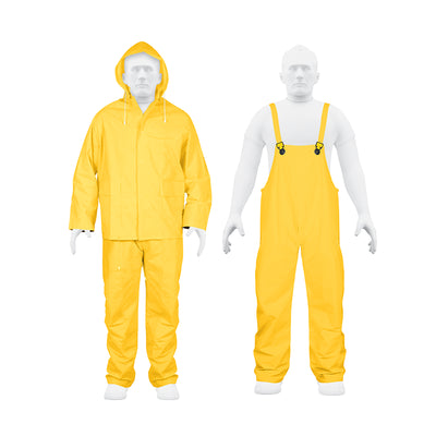 Conjunto impermeable, talla mediana, PVC