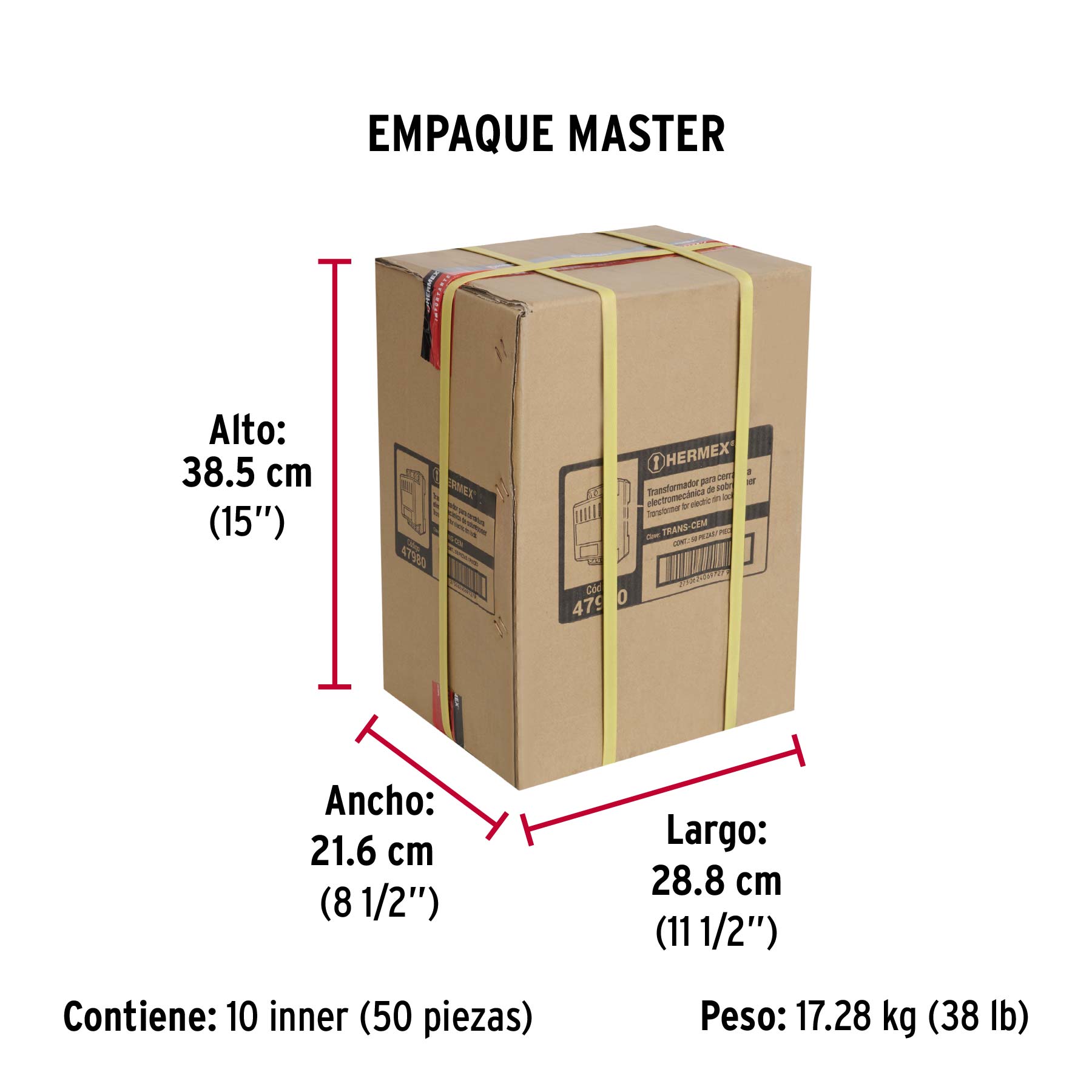 Transformador para cerradura electromecánica, Hermex