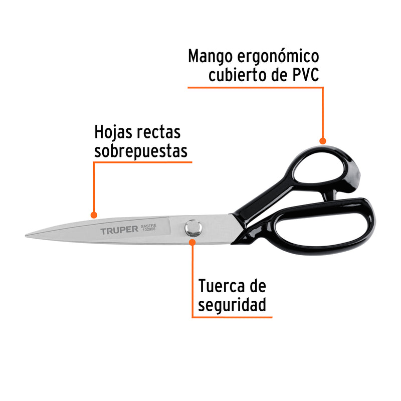 Tijera 10' para sastre, TRUPER